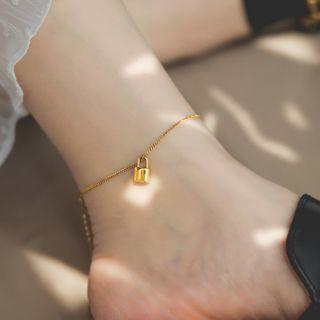 Stainless Steel Padlock Anklet