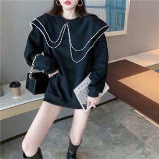 Layered Collar Sweatshirt