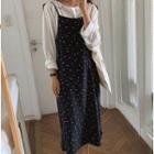 Long-sleeve T-shirt / Spaghetti Strap Dress