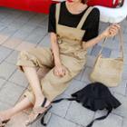 Loose-fit Overalls Pants With Sash