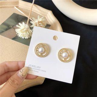Faux Pearl Earring 1 Pair - Earrings - One Size