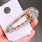 Gold Leaf Hair Clip Transparent - One Size