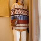 Long Sleeve Plain Shirt / Pattern Sweater