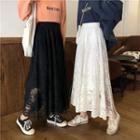 Maxi Lace A-line Skirt