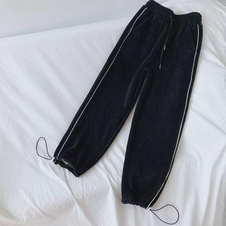 Elastic Waist Plain Sweatpants