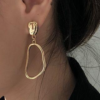 Irregular Hoop Drop Earring As Shown In Figure - One Size