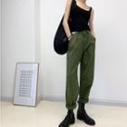 Plain Harem Pants / Straight-cut Jumper Pants