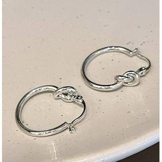 Plain Ear Earring Silver - One Size