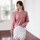 Long-sleeve Knit Top (2 Types)