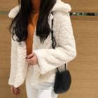 Faux-fur Jacket Ivory - One Size