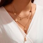 Layered Necklace 8708 - Gold - One Size