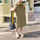 Dotted Cotton Long Skirt