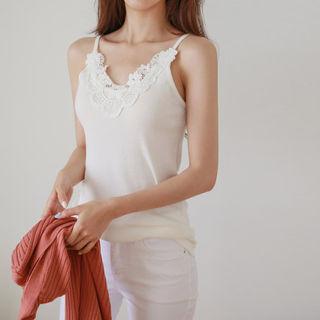 Laced V-neck Camisole Top