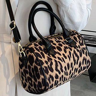Mini Leopard Print Crossbody Bag