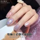 Glitter Iridescent Nail Polish As Shown In Figure - One Size