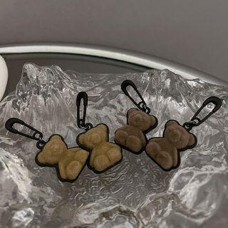Flocking Bear Dangle Earring