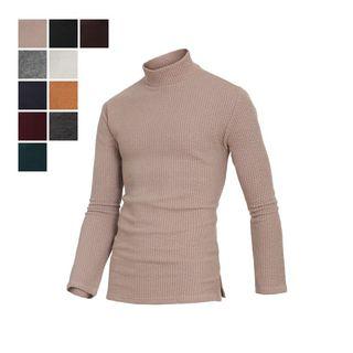 Slim-fit Ribbed Winter Top In 10 Colors