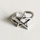 Alloy Star Open Ring Open Ring - Silver - One Size