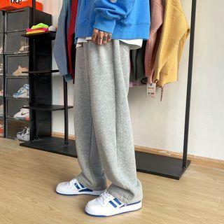 Fleece-lined Loose-fit Pants