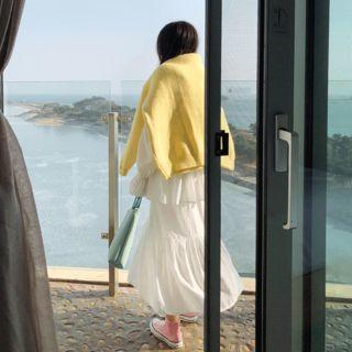 Frilled-detail Tiered-hem Dress