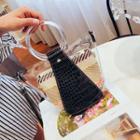 Hoop Transparent Bucket Bag With Inset Print Pouch