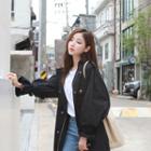 Epaulet Long Parka