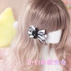 Note-accent Bow Hair Clip