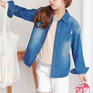 Family Matching Long-sleeve Denim Shirt