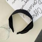 Linen Wide Hair Band Black - One Size