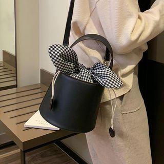 Bow Accent Bucket Bag