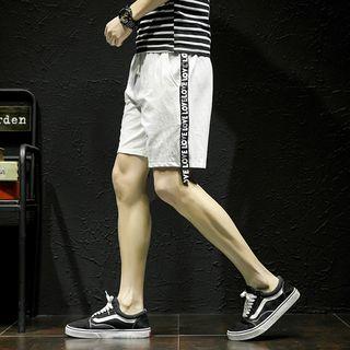 Letter Strap Shorts