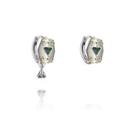 Shield Alloy Earring 1 Pair - Silver - One Size