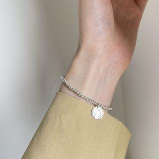 Bear Pendant Sterling Silver Bracelet Silver - One Size