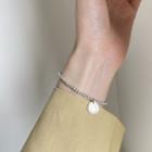 Bear Pendant Sterling Silver Bracelet Silver - One Size