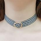 Heart Gingham Choker