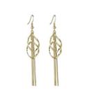 Metal Drop Earring 1 Pair - Gold - One Size