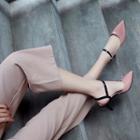 Ankle-strap Pointed Toe High-heel Sandals