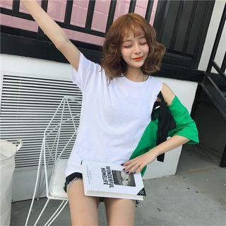 Bow Panel Short-sleeve T-shirt