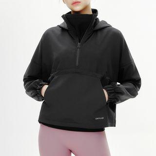 Hooded Cropped Windbreaker