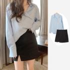 Plain Shirt / Mini Skirt / Set