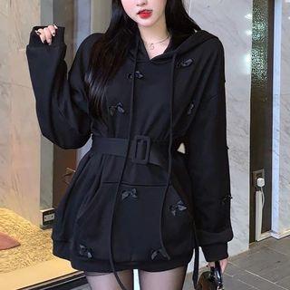 Ribbon Applique Hoodie