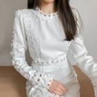 Laced Mock Two-piece Minidress
