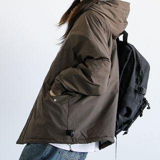 Retro Oversize Hooded Cargo Jacket