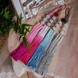 Faux-jade Gradient Tassel Hanbok Charm