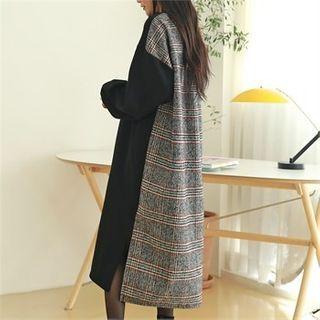 Plaid Panel Back Dress