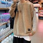 Melange Color Block Sweater