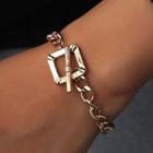 Geometric Bracelet 01 - Bracelet - Gold - One Size