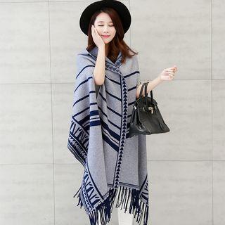Fringed Hooded Cape