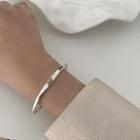 Smiley Sterling Silver Bangle Sl0309 - Silver - One Size