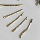 Twisted Hair Pin Set Of 5 Gold - One Size
